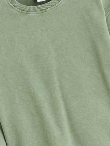 LCW Kids Green Crew Neck Boys Sweatshirt