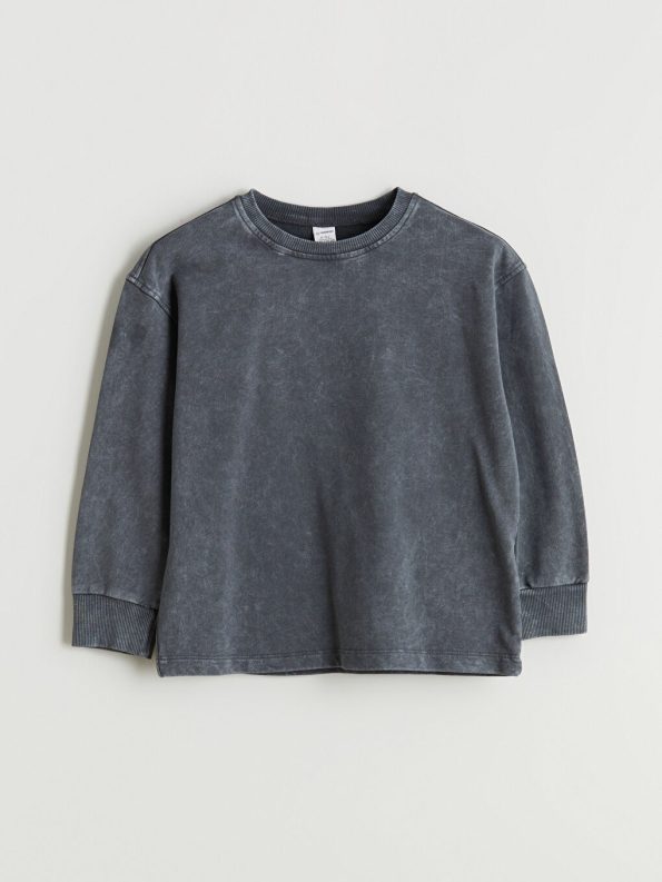 LCW Kids Anthracite Crew Neck Boys Sweatshirt