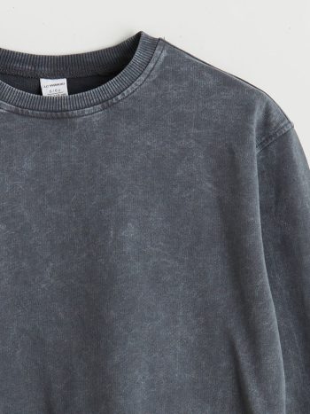 LCW Kids Anthracite Crew Neck Boys Sweatshirt