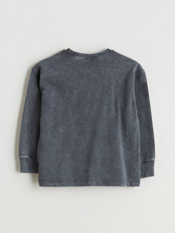 LCW Kids Anthracite Crew Neck Boys Sweatshirt