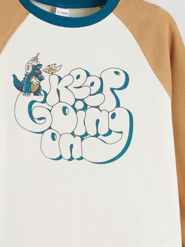 Printed Boys' Sweatshirt and Jogger Set