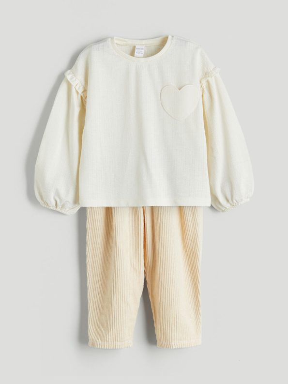Sweatshirt and Pant Set for Girls