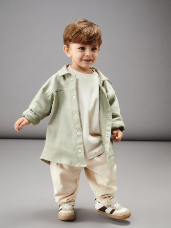 LCW Baby Haki Crew Neck Boys' 3-Piece Set