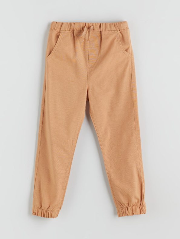 LCW ECO Cream Printed Boys' Sweatshirt and Jogger Set