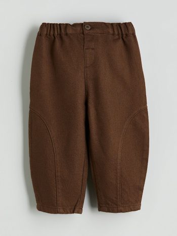 LCW Brown Elastic Waist Boys' Baby Pants
