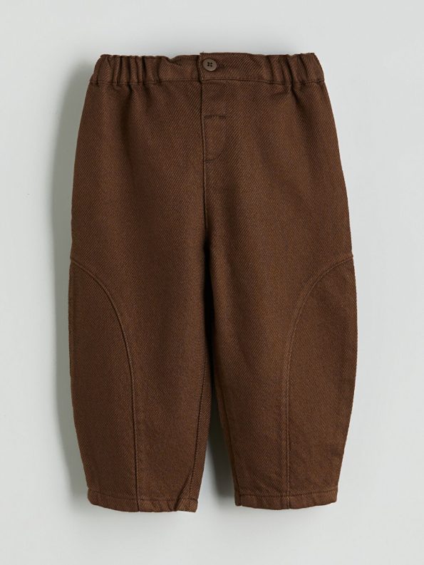 LCW Brown Elastic Waist Boys' Baby Pants