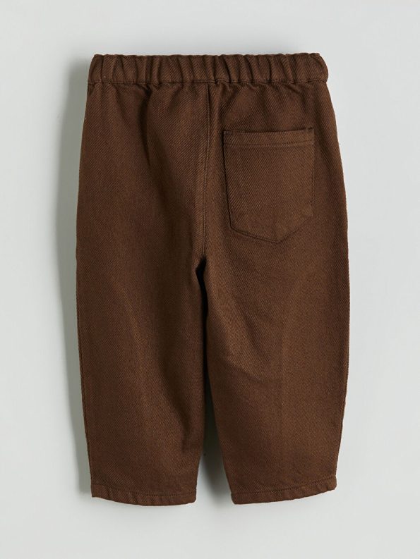 LCW Brown Elastic Waist Boys' Baby Pants