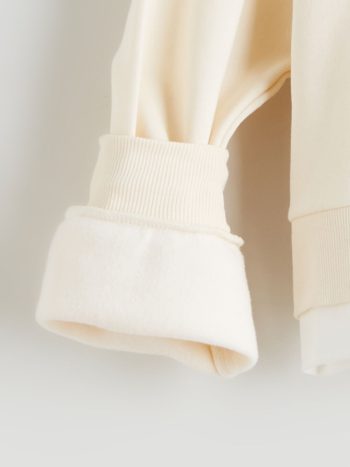 LCW Kids Beige Bicycle Neck Girls Sweatshirt