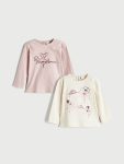 Girls' long-sleeved blouse 2 Pice