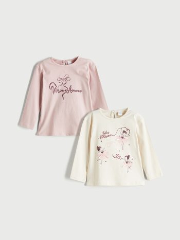 Girls' long-sleeved blouse 2 Pice