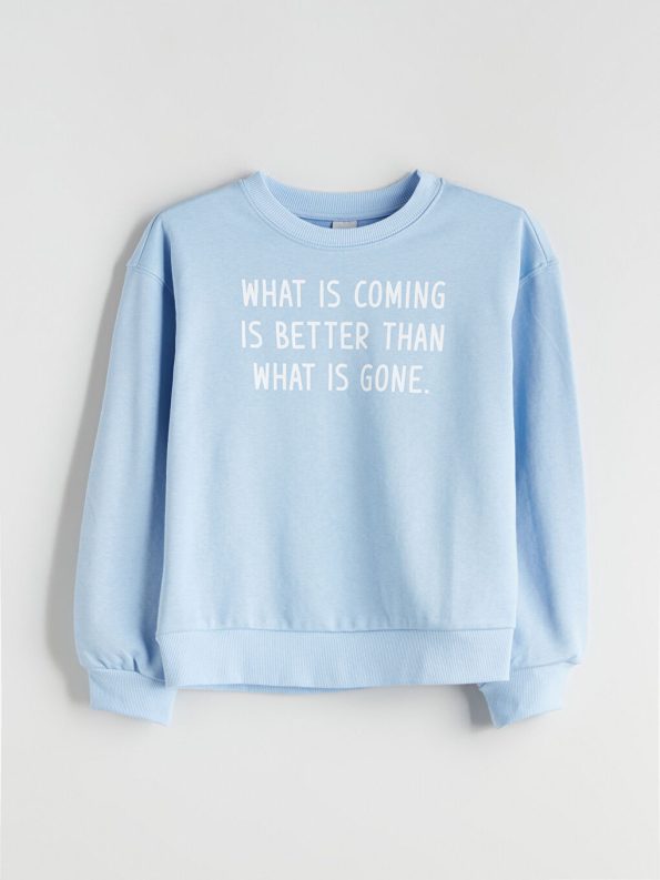 LCW KidsMavi Girls' Hooded Sweatshirt Set