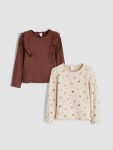 Girls' long-sleeved blouse 2. pice