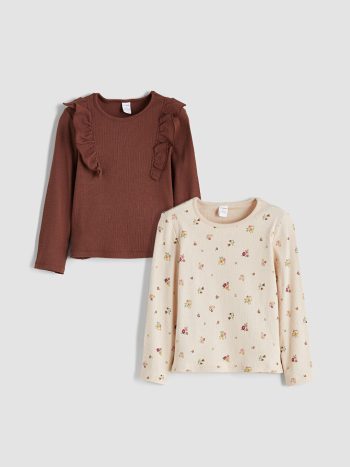 Girls' long-sleeved blouse 2. pice