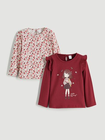 Girls' long-sleeved blouse