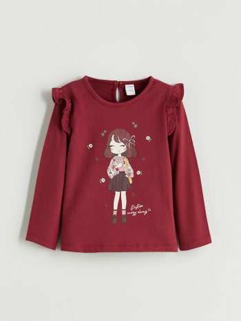 Girls' long-sleeved blouse
