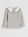 Baby Collar Checkered Dress for Girls