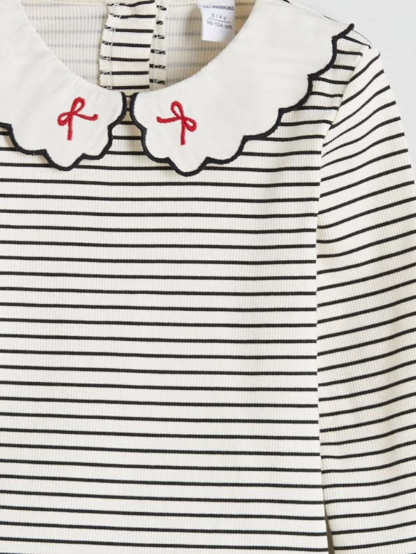 Baby Collar Checkered Dress for Girls
