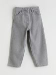 LCW Kids Grey Elastic Waist Girls' Jeans