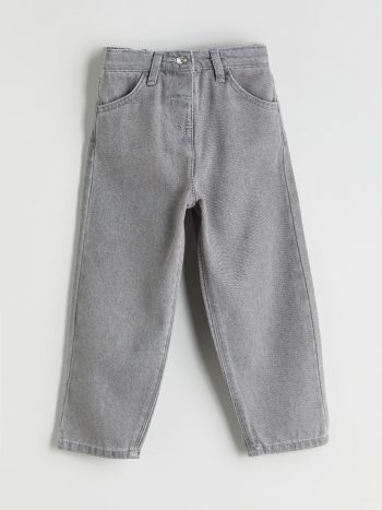 LCW Kids Grey Elastic Waist Girls' Jeans