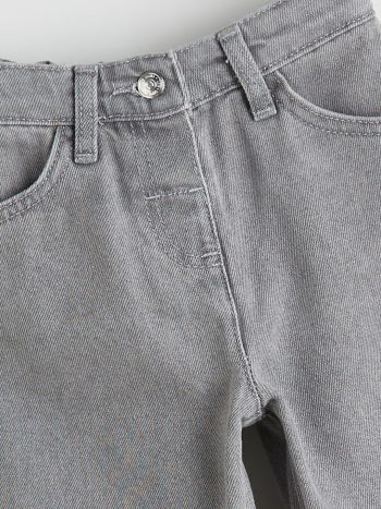 LCW Kids Grey Elastic Waist Girls' Jeans