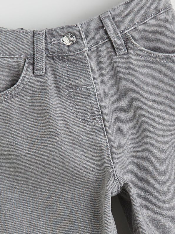 LCW Kids Grey Elastic Waist Girls' Jeans