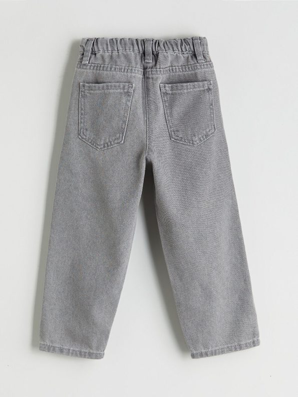 LCW Kids Grey Elastic Waist Girls' Jeans