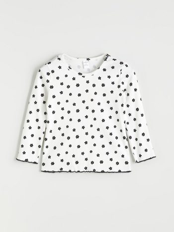Floral Embroidered Girls' Sweatshirt and Pants Set