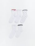 Bow Detail Knee-Length Socks for Girls - Set of 2
