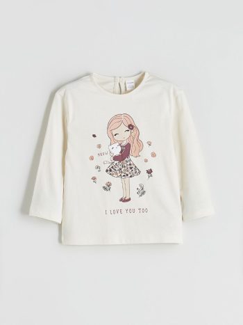 Girls' long-sleeved blouse