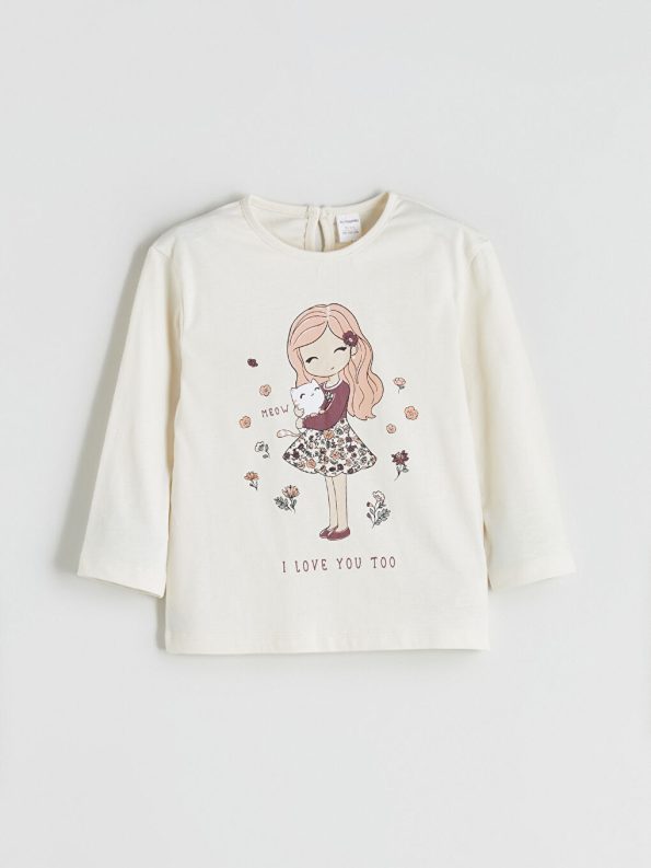 Girls' long-sleeved blouse