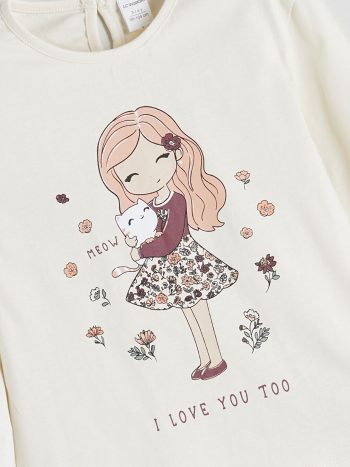 Girls' long-sleeved blouse
