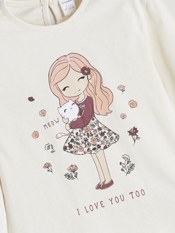 Girls' long-sleeved blouse