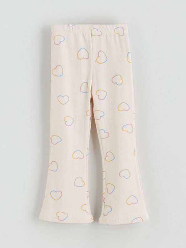 Girls' Elastic Waist Leggings Set of 2