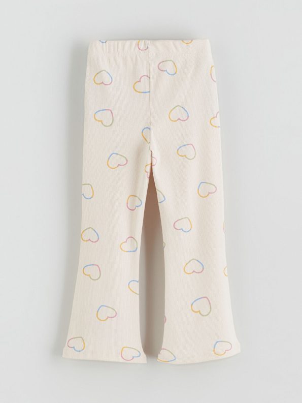 Girls' Elastic Waist Leggings Set of 2