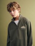 LCW Kids Haki Collared Boys Sweatshirt