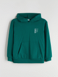 LCW Kids Green Hooded Sweatshirt for Boys