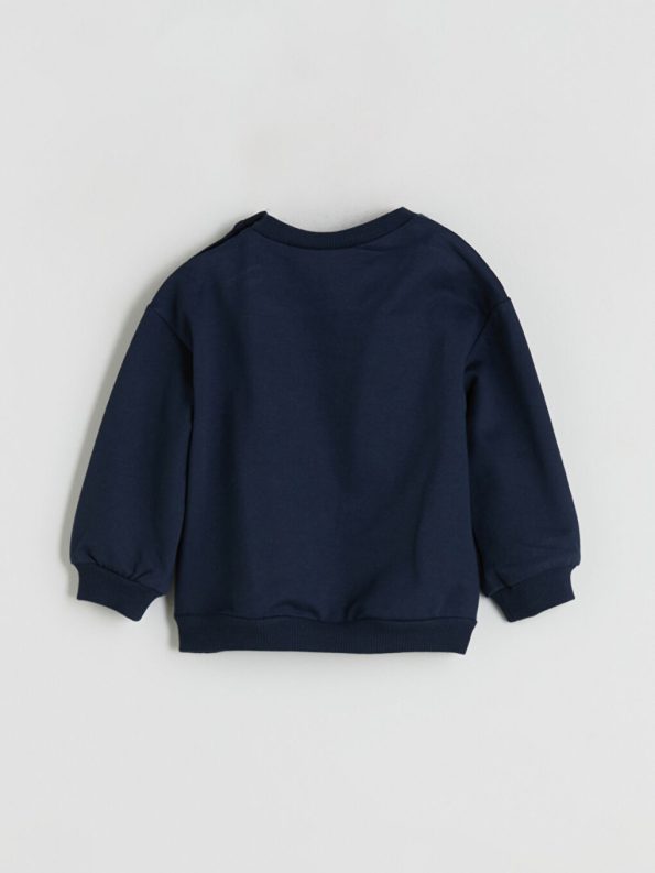 LCW Baby Navy Blue Fenerbahçe Printed Boys Sweatshirt and Jogger Set