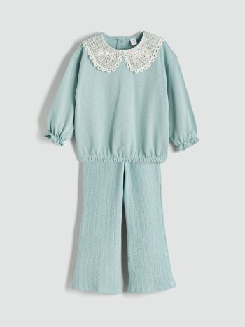 Girls' 2-piece sweatshirt and pants set