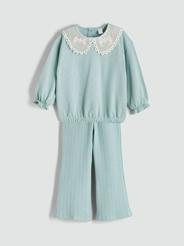 Girls' 2-piece sweatshirt and pants set