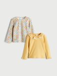 Girls' long-sleeved blouse 2 pice