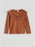 Girls' long-sleeved blouse