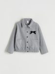 LCW KidsGrey Bow Detailed Girls' Jacket