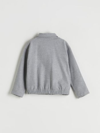 LCW KidsGrey Bow Detailed Girls' Jacket