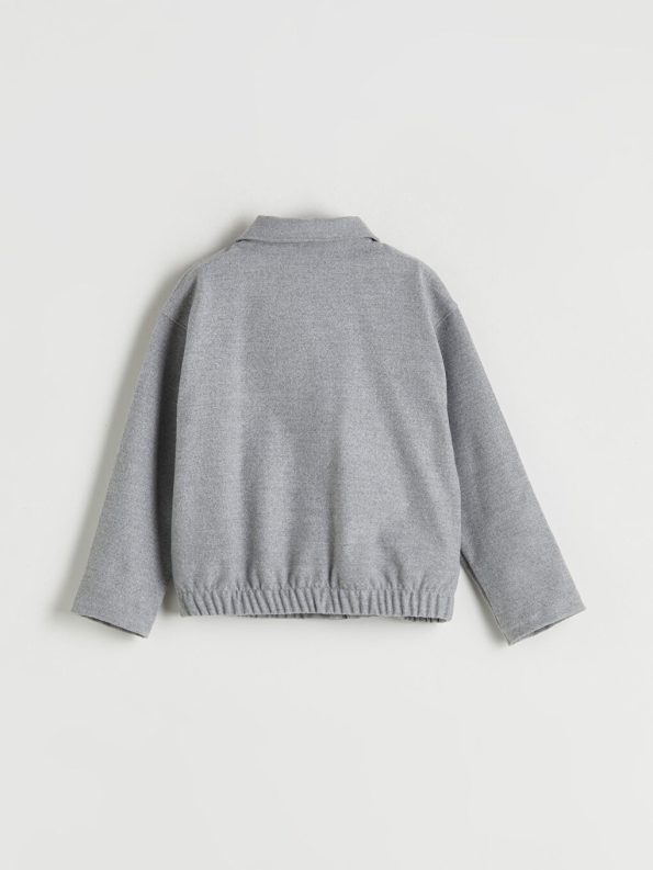 LCW KidsGrey Bow Detailed Girls' Jacket