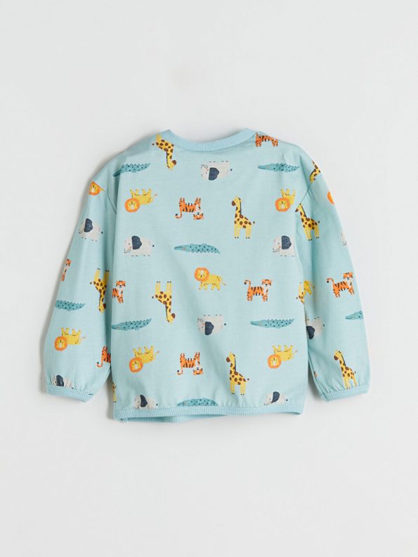 LCW babyMavi Boys' Crew Neck Sweatshirt and Pants Set