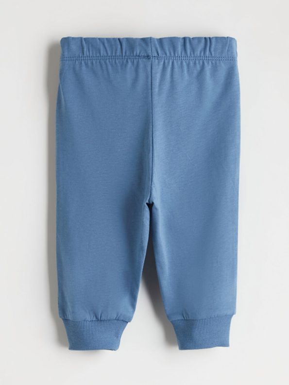 LCW Baby Cream Crew Neck Boys T-Shirt and Sweatpants