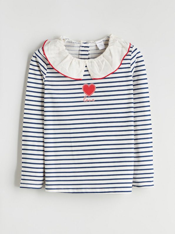 Girls' long-sleeved blouse 2. pice