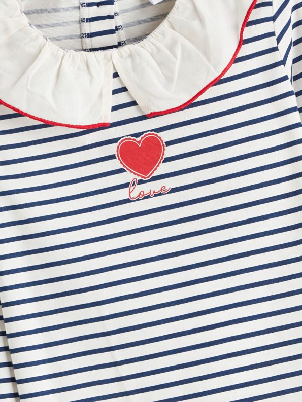 Girls' long-sleeved blouse 2. pice