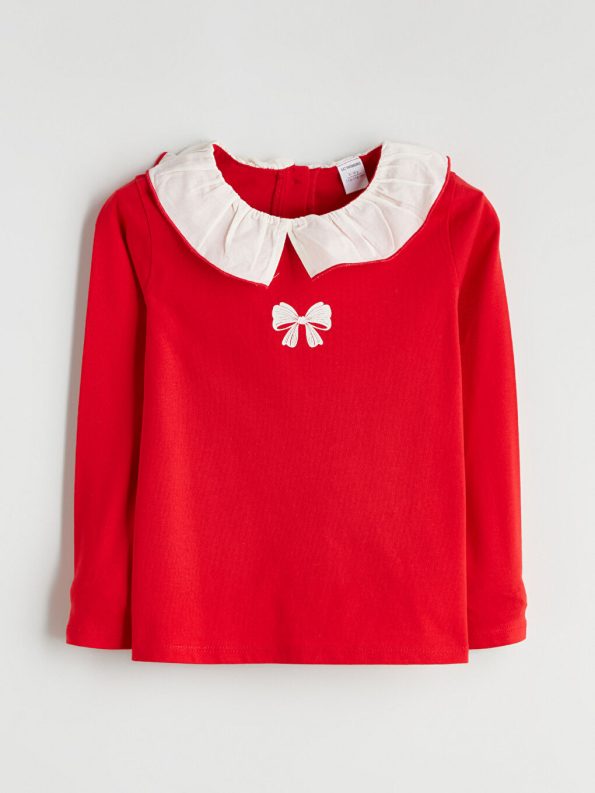 Girls' long-sleeved blouse 2. pice