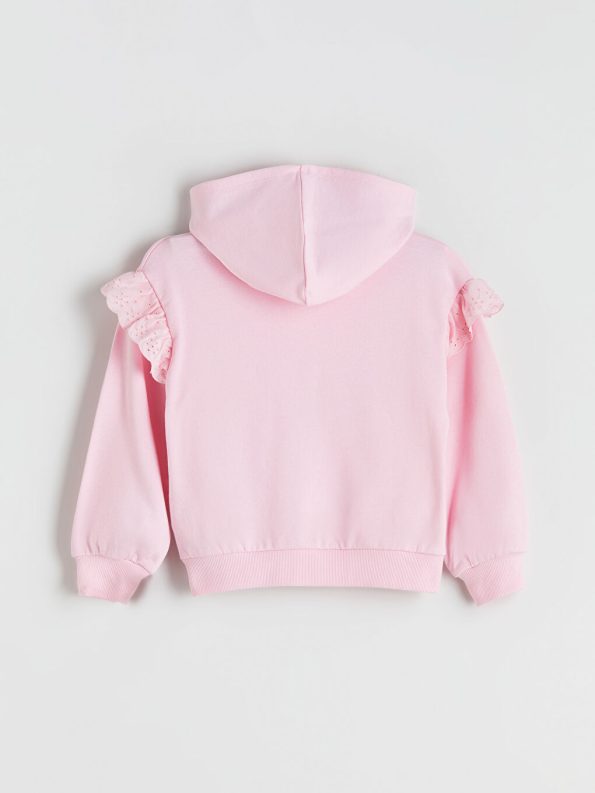 Zip-up sweatshirt with hood